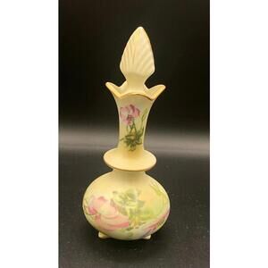 649 - Antique Nippon Hand Painted Perfume Bottle